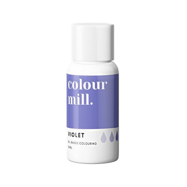 Colour Mill Violet Oil Based Food Color, Liquid Food Dye for Baking, Cake Making and Decorating