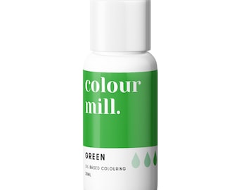 Colorant alimentaire à base d'huile Color Mill Green - 20 ml de colorant alimentaire