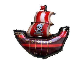 Jumbo Pirate Birthday, Pirate ship Foil Balloon, Pirate Birthday Party, Boys Birthday Party Décor Party Supplies, Party Supplies Decorations