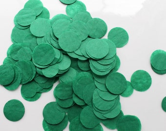 Green Wedding Confetti, Eco friendly Tissue Paper Table Confetti Decorations