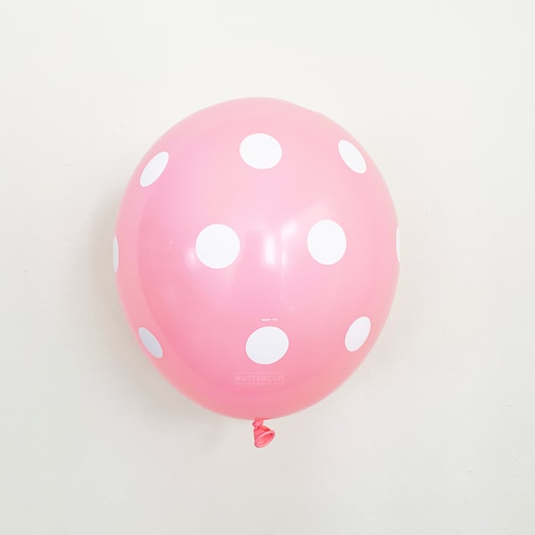 Pink and White Polka Dot Balloon, Baby Shower Decorations,1st Birthday Party