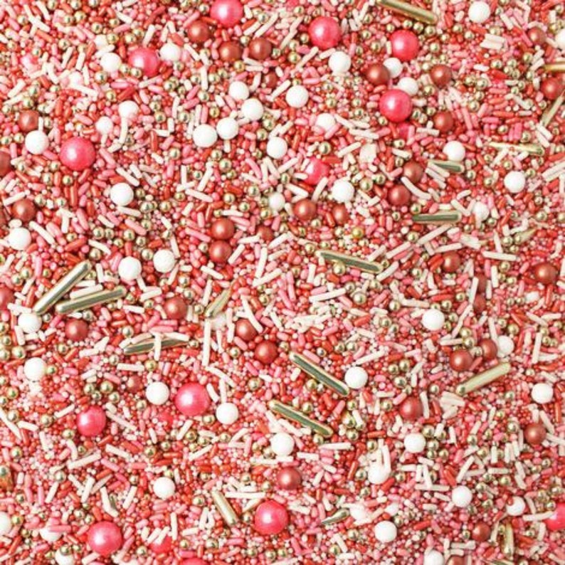 Vintage Rose Gold Sprinkle Mix Pink Cake Sprinkles Cupcake Etsy