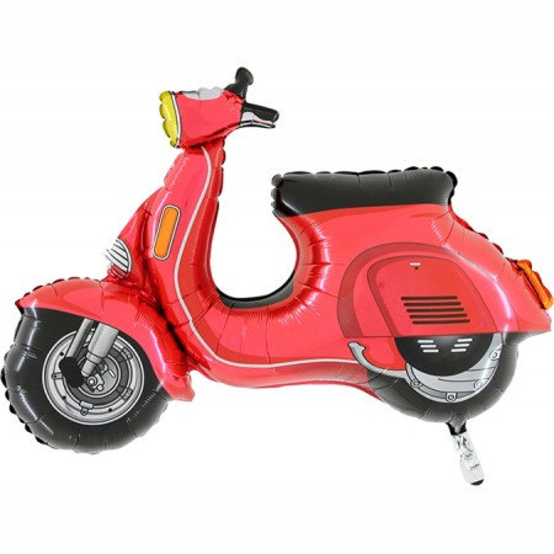 Jumbo Red Scooter Party Balloon Large Mylar Moped Balloon Etsy