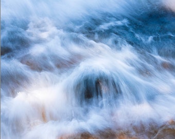 Worn Smooth 2 - Lake Superior waves wash over shoreline rock