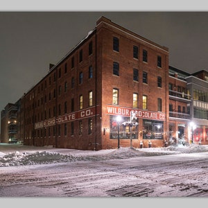 Wilbur Hotel, Lititz, PA Boutique Hotel in the snow at night image 1