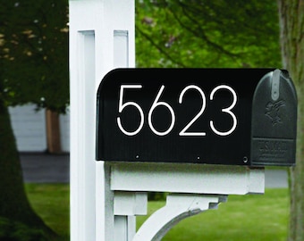 Mailbox Address Number Decals, House Number Decal, Door Number Decal, Mailbox Decal, Mailbox Sticker,