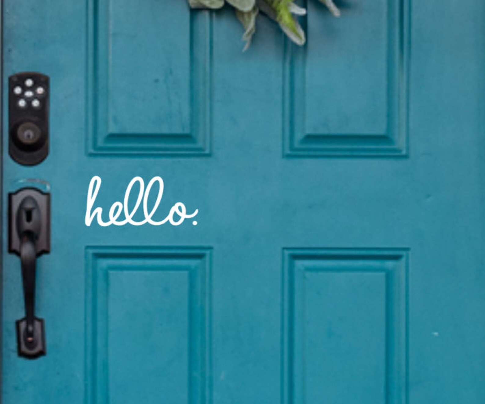 Door Decal Hello Door Decal Hello Decal Hello Home Decor Etsy