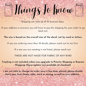 Custom Vinyl Decal Lettering, Custom Car Decals, Personalization Decals ...