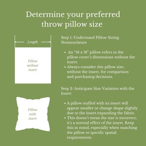 Determine your preferred throw pillow size