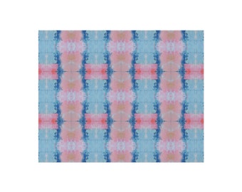 Blue & Pink Crown Princess Chenille Rug | 4’x6’ 5’x7’ | Preppy Rug | Dorm Decor for College Girls | Apartment and Home Decor