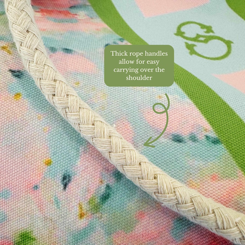 Thick rope handles.