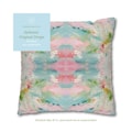 Blue, Green & Pink Pagoda Pillow Cover | Dorm Decor for College Girls | Home Apartment Decor | Throw Pillows for Couch