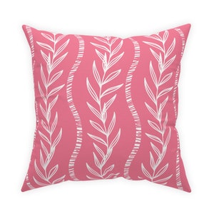 Pink Watermelon Trellis Pillow | Dorm Decor for College Girls | Home and Apartment Decor | Throw Pillows for Couch