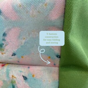 t-bottom construction for easy folding and storing