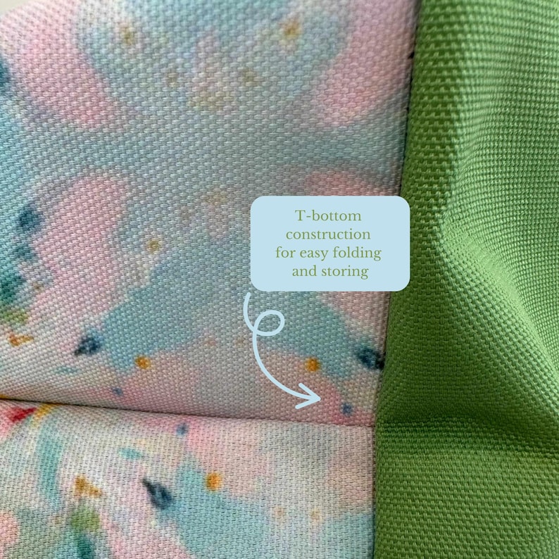 t-bottom construction for easy folding and storing