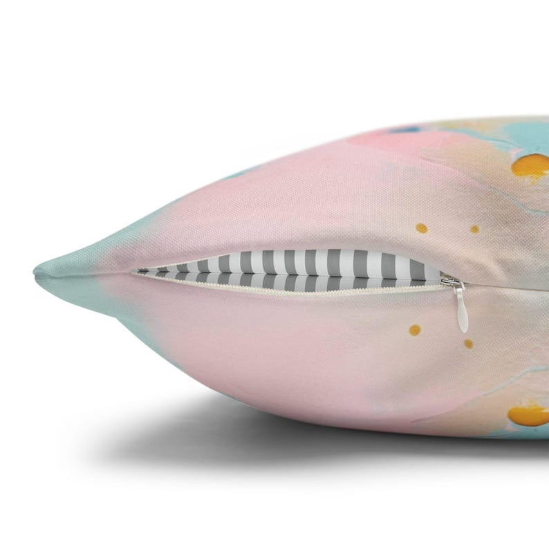 Blue, Green & Pink Pagoda Pillow Cover - 100% spun polyester pillow cover
- Comes in 3 sizes
- Double-sided print
- NO PILLOW INSERT INCLUDED
- Knife edge seam closure