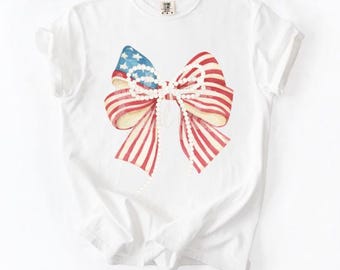 Amerikaanse boog digitale png-download | Patriottische flirtstrik, png PNGEgg | 4 juli-sublimatieontwerp | Rood wit blauw cheerstrik | Amerikaanse vlag