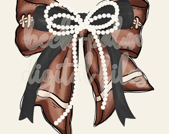 AANGEPASTE voetbalstrik Cheer Bow png | Teamspirit-bestand (digitale download)