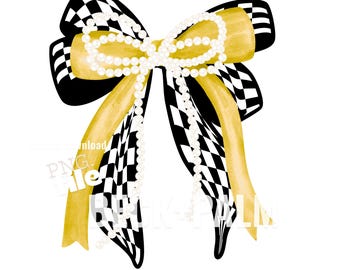 Zwarte en gouden strik, png PNGEgg | Teamspirit-ontwerp (digitale download)