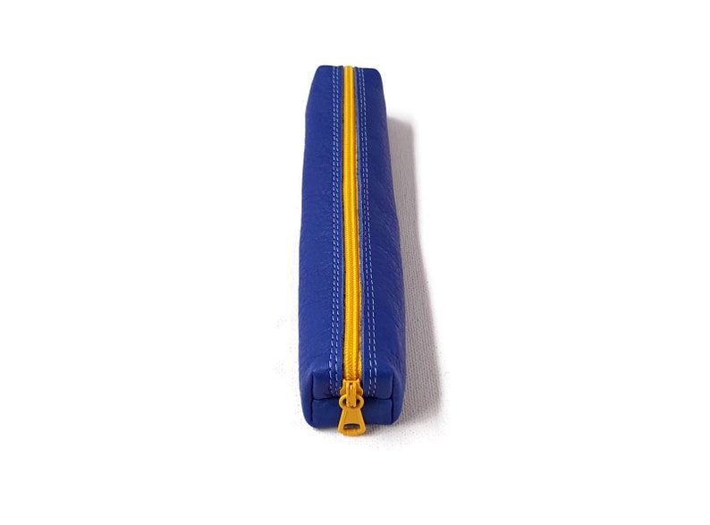 Leather Pencil Case Gift ideas. Pencil holder Zipper Pencil Case Small Pencil pouch