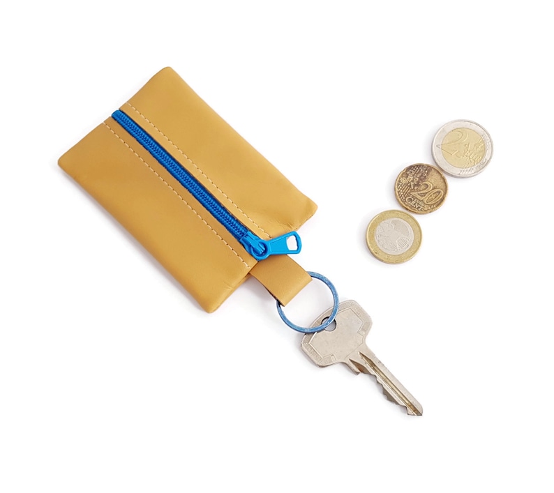 Leather Coin Purse Leather keychain