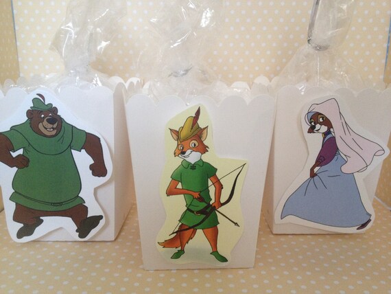 Robin Hood Party Popcorn or Favor Boxes - Set of 10 Il_570xn