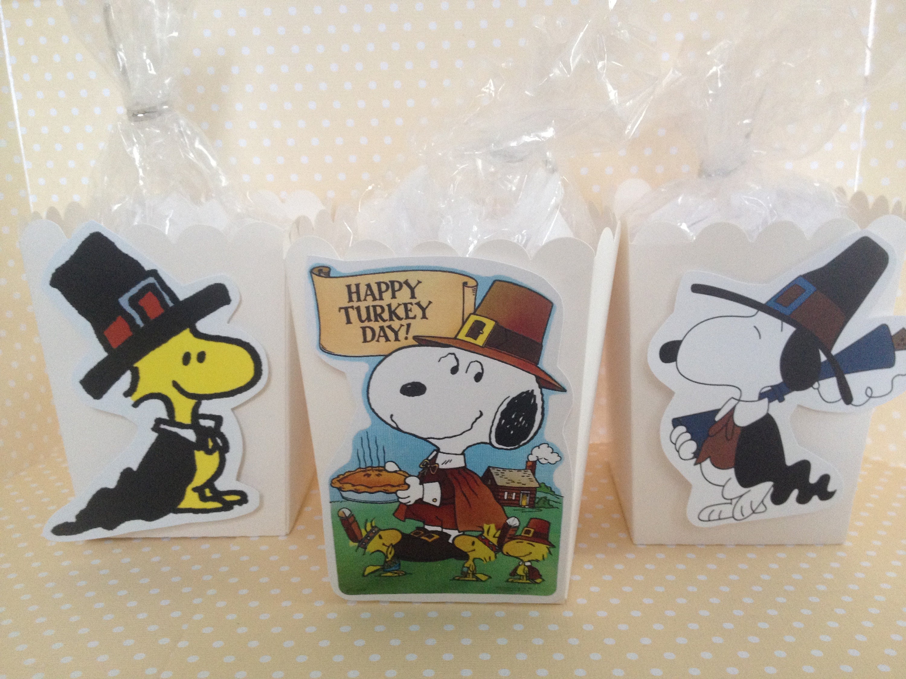 Peanuts Snoopy Charlie Brown Thanksgiving Party Popcorn or Etsy
