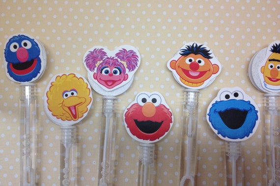 Sesame Street Party Favor Bubbles - Set of 10 Il_570xn
