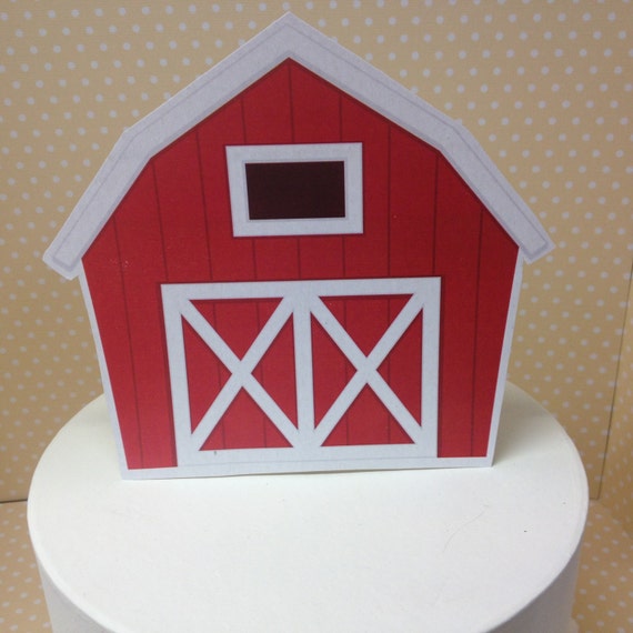 Barn on a Farm Party Cake Topper Il_570xn