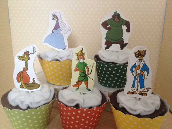 Robin Hood Party Cupcake Topper Decorations Set Of 10 By Party