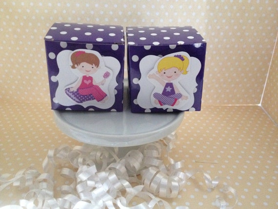 Sleepover, Slumber Party Mini Favor Boxes - Set of 10 Il_570xn