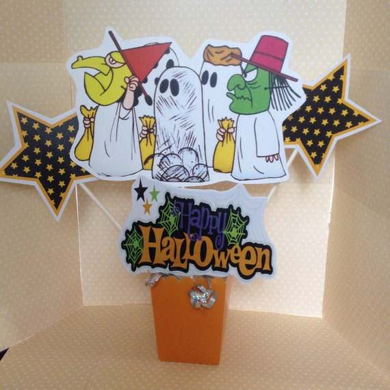 Peanuts, Charlie Brown, Linus, Snoopy, Great Pumpkin Halloween Party Centerpiece Il_570xn