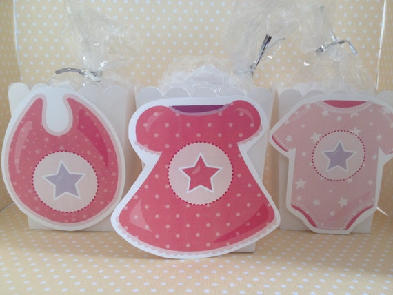 Girl Baby Shower Popcorn or Favor Boxes - Set of 10 Il_570xn