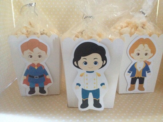 Disney Princes, Prince Charming Popcorn or Favor Boxes - Set of 10 Il_570xn