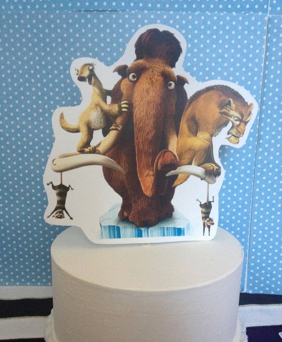 Ice Age Birthday Party Cake Topper Decoration By Party By Drake
