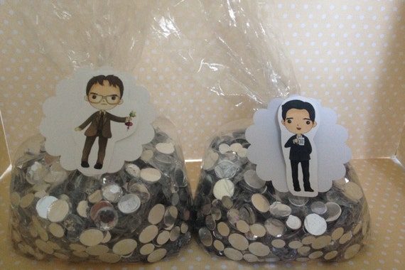 The Office Party Candy or Favor Bags with Tags - Set of 10 Il_570xn