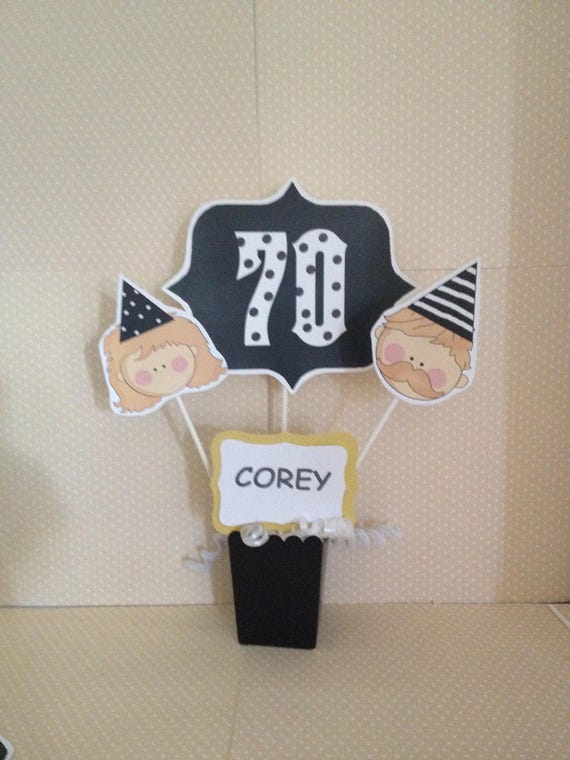 40th, 50th, 60th, 70th Birthday Party Centerpiece Decoration Il_570xn