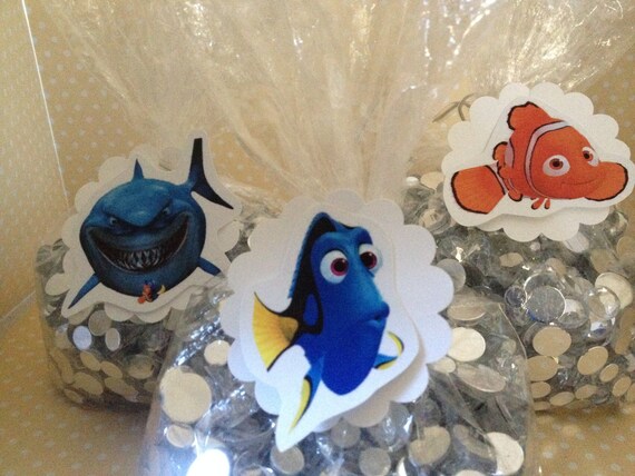 Finding Dory Party Candy or Favor Bags With Tags - Set of 10 Il_570xn
