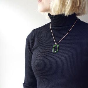 Recycled Jägermeister Bottle Pendant - Upcycled Jagermeister Liquor Bottle Jewelry - Jaegermeister Necklace - Jager Bomb