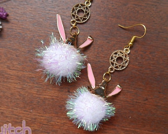 Bunwitch Bunny Witch Hat Earrings