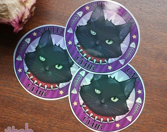 Street Cat Club Holographic Sticker