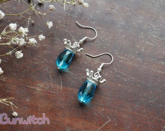 Crowned Droplet Earrings