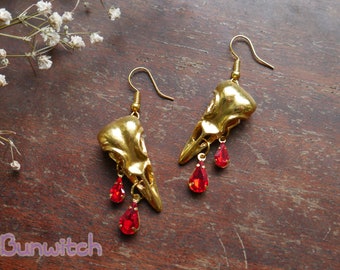 Boucles d'oreilles Tristesse Sanguine