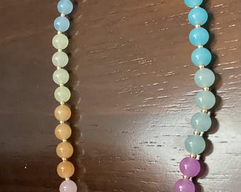 Anthropologie inspiriert Halskette - Pastell