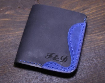 Handmade Personalized Leather Wallet Distressed Leather Wallet Mens Wallet Handmade Leather Wallet  Monogrammed Wallet