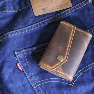 Riñonera de cuero / Tarjetero de cuero / Monedero hecho a mano / Regalo personalizado para hombre / Riñonera de cuero / Regalo para él / Regalo de cumpleaños
