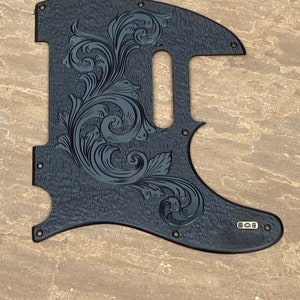 Telecaster pickguard engraved