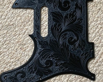 Telecaster left hand pickguard engraved