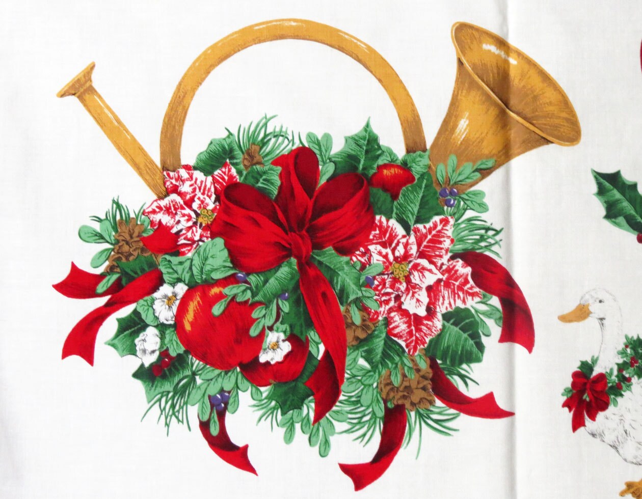 Christmas Fabric Christmas Appliques No Sew Appliques Etsy