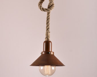 industrial pendant light chrome vintage retro industrial pendant light physical rust color with rope hanging etsy industrial pendant light chrome vintage retro industrial pendant light physical rust color with rope hanging etsy